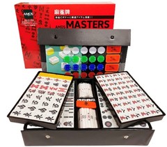 AMOS Mahjong Tiles Masters Set 28mm All 9 Types Included Japanese Riichi Set