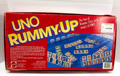 Vintage 1993 Mattel UNO RUMMY UP Tile Game Complete with Stands and Instructions