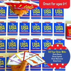 University Games Scholastic USA Travel Card Game States