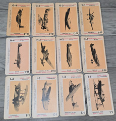 1965 Milton Bradley 12 O’Clock High Card Game Complete 40 WWII Aircraft Cards