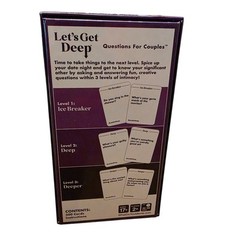 Lets Get Deep Questions For Couples Game Card Game For Date Night