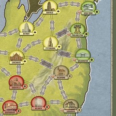 Rio Grande Games: Free Ride USA – Railroad Strategy Board Game, 1-5 Players,14+