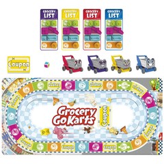 Grocery Go Karts Board Game for Kids Fun Preschool Racing Sorting Cyber Deal