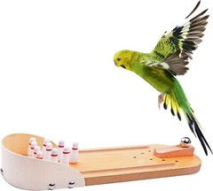 Table Top Mini Bowling Game Set-Tabletop Wooden Board Mini Arcade Desktop Office