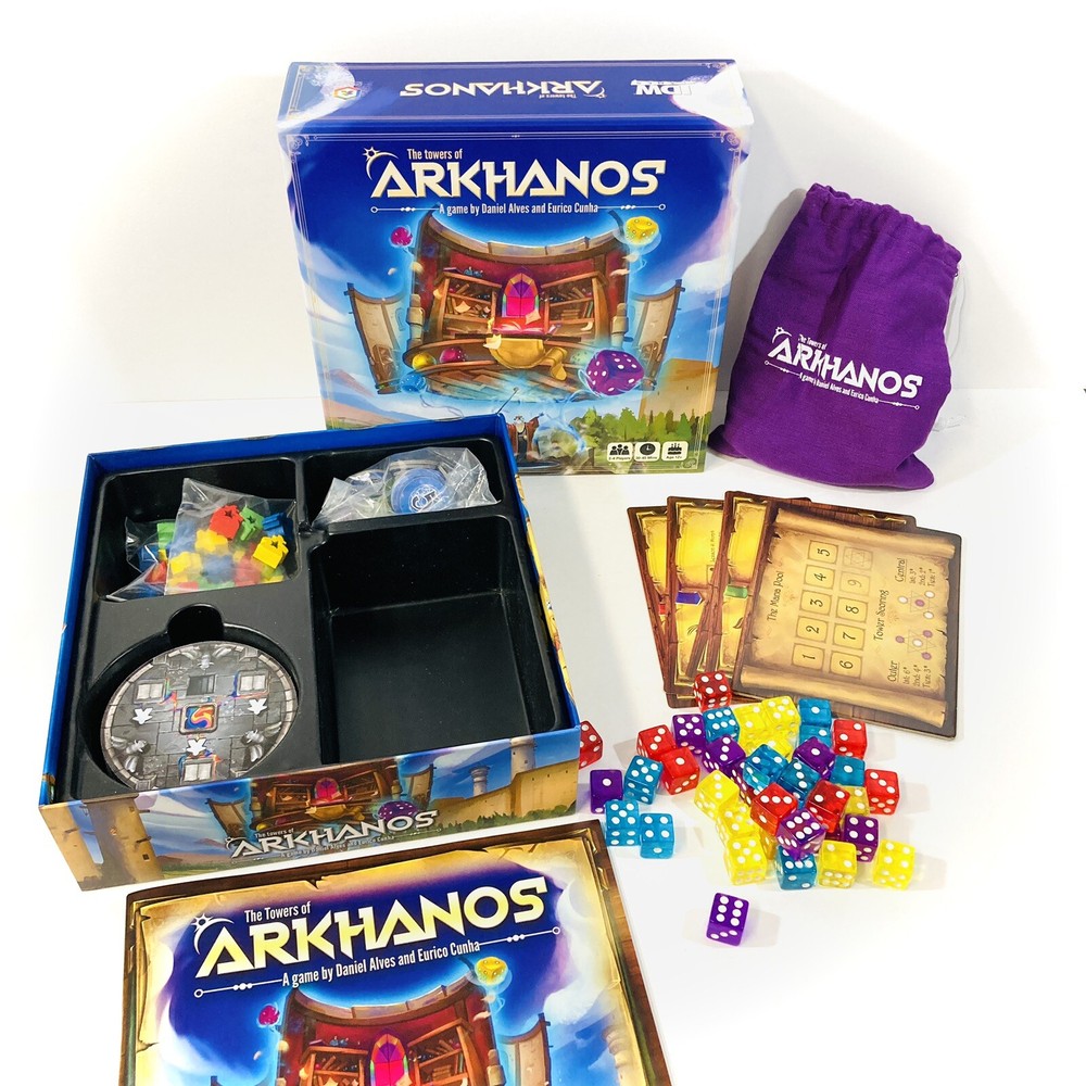 THE TOWERS OF ARKHANOS BOARD GAME idw English Multilingual 2019 oop COMPLETE EUC