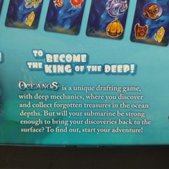 Oceanos Game Board Game complete unplayed pre-owned Iello games 2-5 ages 8+