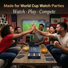 Soccer Party Game for World Cup 2026 – 200 Question Cards for Adults, Teens & Fa