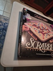 Vintage 1989 Milton Bradley 4034 Scrabble Deluxe Edition Board Game
