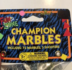 Champion Marbles 75 Marbles 3 Shooters Game (C 1996) Various Colors V4D23