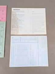 1968 Avalon Hill: 1914 World War I Strategy Game Original Manual & Charts PARTS