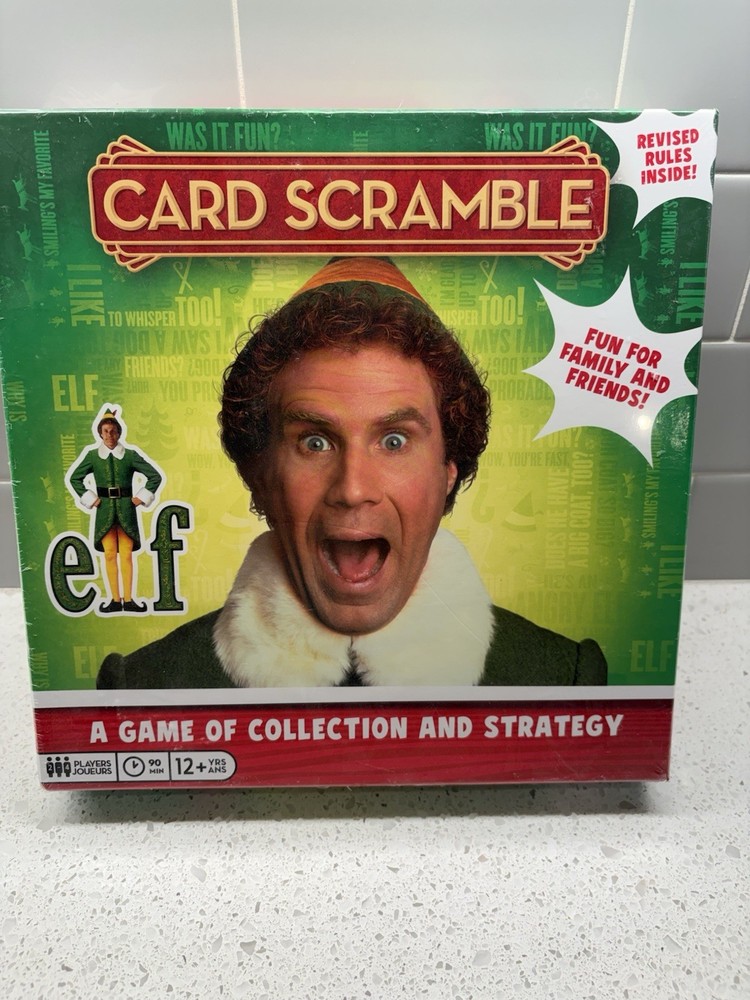 Elf Card Scramble Board Game SEALED Ages 12+ 2-4 Players