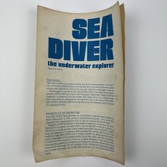 Vintage 1973 Sea Diver Underwater Explorer Parker Brothers in Box w/Instructions
