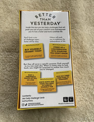 Better Than Yesterday Card Game 365 Daily Challenges…(Brand New)