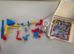 Vintage Keychain Board Games Hasbro Mattel Mouse Trap Operation Hippos & more