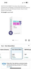 NEW What Do You Meme? On The Go! Card Game for Meme-Lovers – 3 To 8 Players