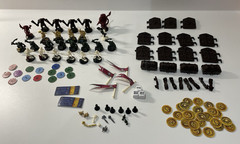2002 Mattel DARK WORLD Fantasy Adventure RPG Board Game Unpainted Figures