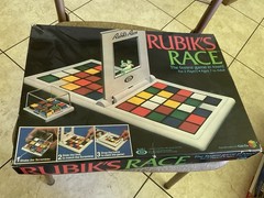 Rubik’s Race 1982 Tabletop Family Game Color Matching Rubik’s Cube Vintage Ideal