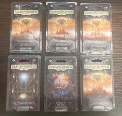 Arkham Horror Mythos Pack 6x Bundle Lot Dim Carcosa City of Archives, New Sealed