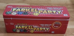 Let’s Have a Farkel Party Dice Game Tin Edition 2007 NEW SEALED. LGI Games