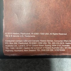 Risk Board Game by Hasbro 2015 Parts Replacement Instruction Manual Only