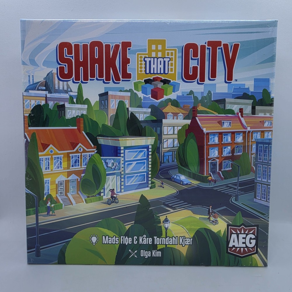 AEG – Shake That City Board Game – City Building Cube Shaker – 1-4 Players 10+