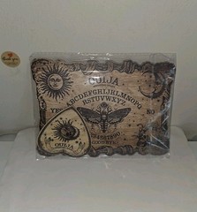 Vintage Style Wooden Ouija Board w/Planchette 7″ SMALL Spirit Board Halloween