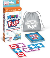 Foxmind Games: Match Madness Flip – Travel Sized Pattern Matching Puzzle Game, D