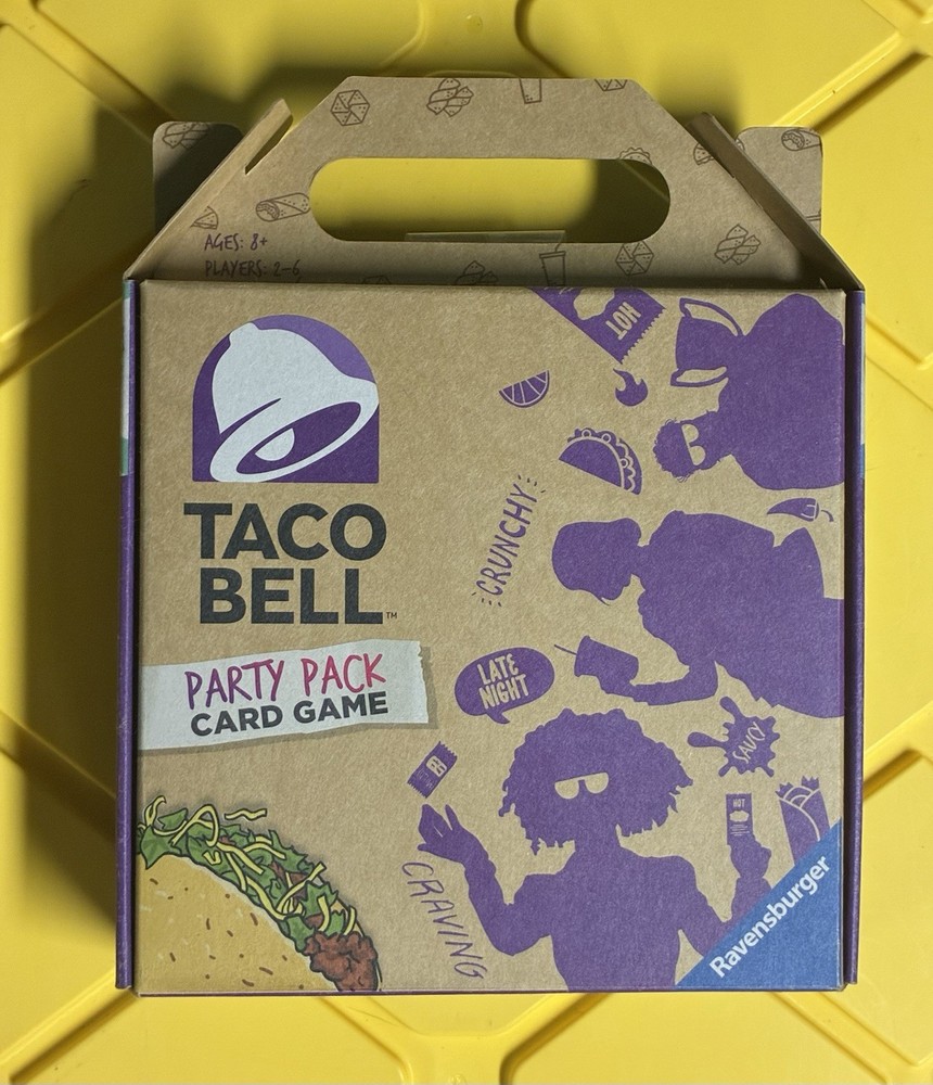 Taco Bell Party Pack Card Game Ravensburger 2021 Ages 8+ Open Box Unplayed