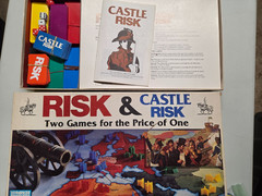 VGC Risk and Castle Risk Board Game 1990 Vintage 2 In 1 Parker Brothers Complete
