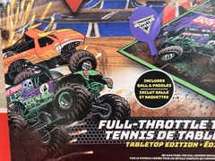 Full Throttle Monster Jam Table Tennis Ping Pong Set Table Tennis