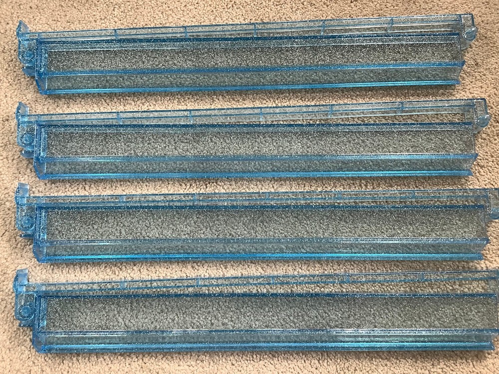 Blue Bling/Glitter Mah Jongg Racks/Pushers 18-1/2″