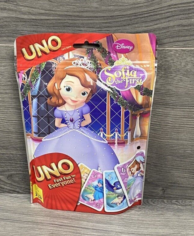 Disney Sofia The First Uno Card Game 2014 New Sealed