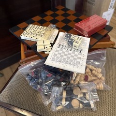 Vintage game set 7 in one 10 1/4” x 6 1/2” x 4”