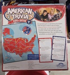 OUTSET 18015 American Trivia Card Board Game