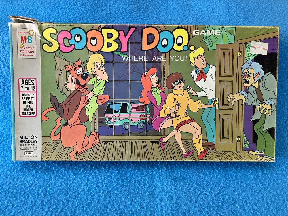 SCOOBY DOO Where Are You Board Game Hanna Barbera MB 1973 Missing Cards