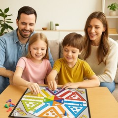 Livevie Ludo 2018 Classic Strategy Game Board for Kids & Family, Unique 6-Player