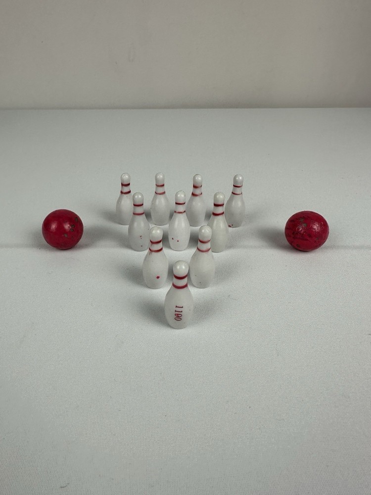 Mini Bowling Set Lot of 2 Indoor Tabletop Bowling Game Pins Balls Toy Set