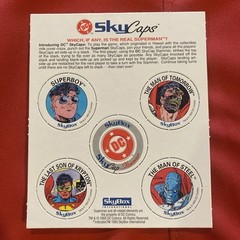 1993 Skybox DC Comics Skycaps Return of Superman Promo Unpunched POG Set RARE