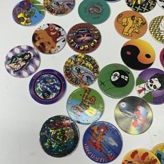 Vintage 1990’s Huge Lot Of Pogs 211 Plus Cases Holographic Lenticular Disney