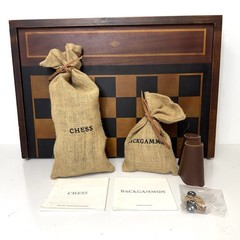 Restoration Hardware x Maison Nautre French Tournament Chess & Backgammon Set
