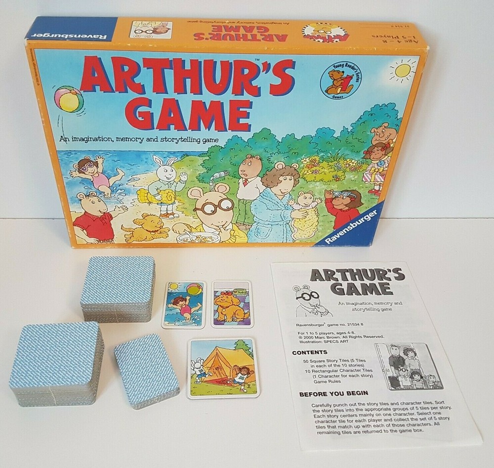 Ravensburger Marc Brown Arthur’s Game Memory and Storytelling Board COMPLETE