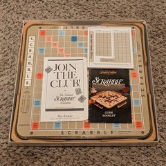 Scrabble Deluxe Edition Turntable Crossword Rotating Milton Bradley 1989 Complet