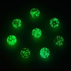 48 Pieces Marbles Glow in The Dark for Kids Mixed Colors 0.4 Inch, Green