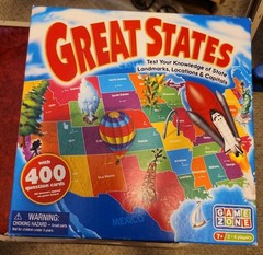 Great States Trivia Board Game Test Your Knowledge On The States