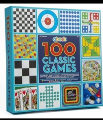Classic Game Collection, 100 Family Board Games for Adults and Kids. 8×8