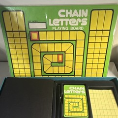 NBC Hasbro Chain Letters Vintage Word Board Game 1970 2+ Players Ages 8-11