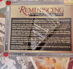 Reminiscing New Century Master Edition Trivia Board Game 2-4 Players NEW