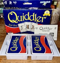 SET Enterprises Quiddler Word Game Over 20 Best Game Awards! 1-8 Plyrs COMPLETE