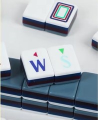 SLATE GRAY 4-Layer Acrylic Mahjong Tiles Full American Set 160 Tiles US SELLER!