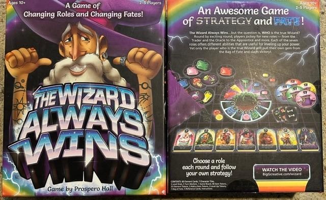 The Wizard Always Wins COMPLETE OPEN BOX game Big G Creative